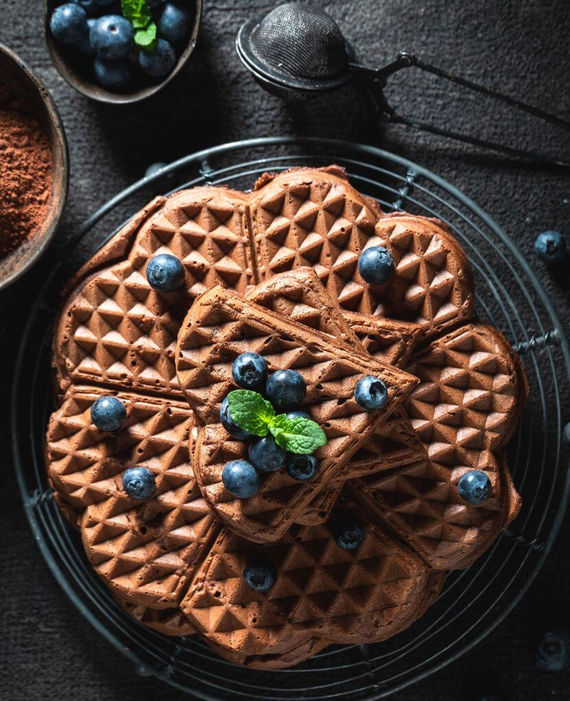 Power Up Your Morning With Protein-Packed Chocolate Waffles