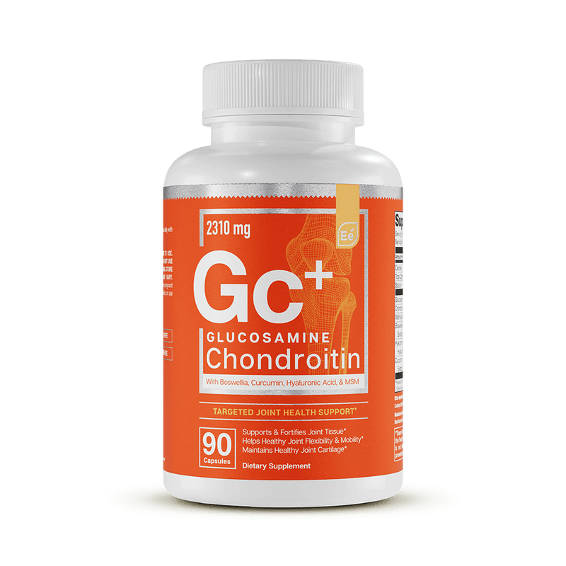 Essential Elements Glucosamine Chondroitin 2310 mg, 90 capsules with Boswellia, Curcumin, Hyaluronic Acid, and MSM for joint
