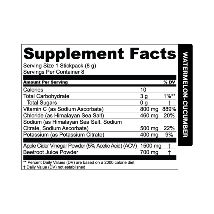 Hydration With ACV Watermelon-Cucumber 25 count