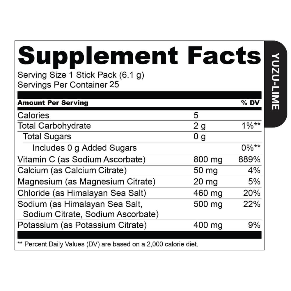 Hydration Yuzu-Lime 25 Count