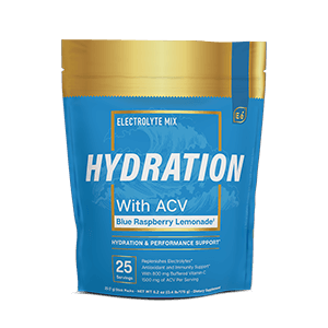 Essential Elements Hydration With ACV Blue Raspberry Lemonade electrolyte mix pouch, 25 count