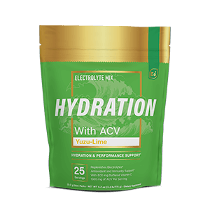 Essential Elements Hydration With ACV Yuzu-Lime electrolyte mix pouch, 25 count